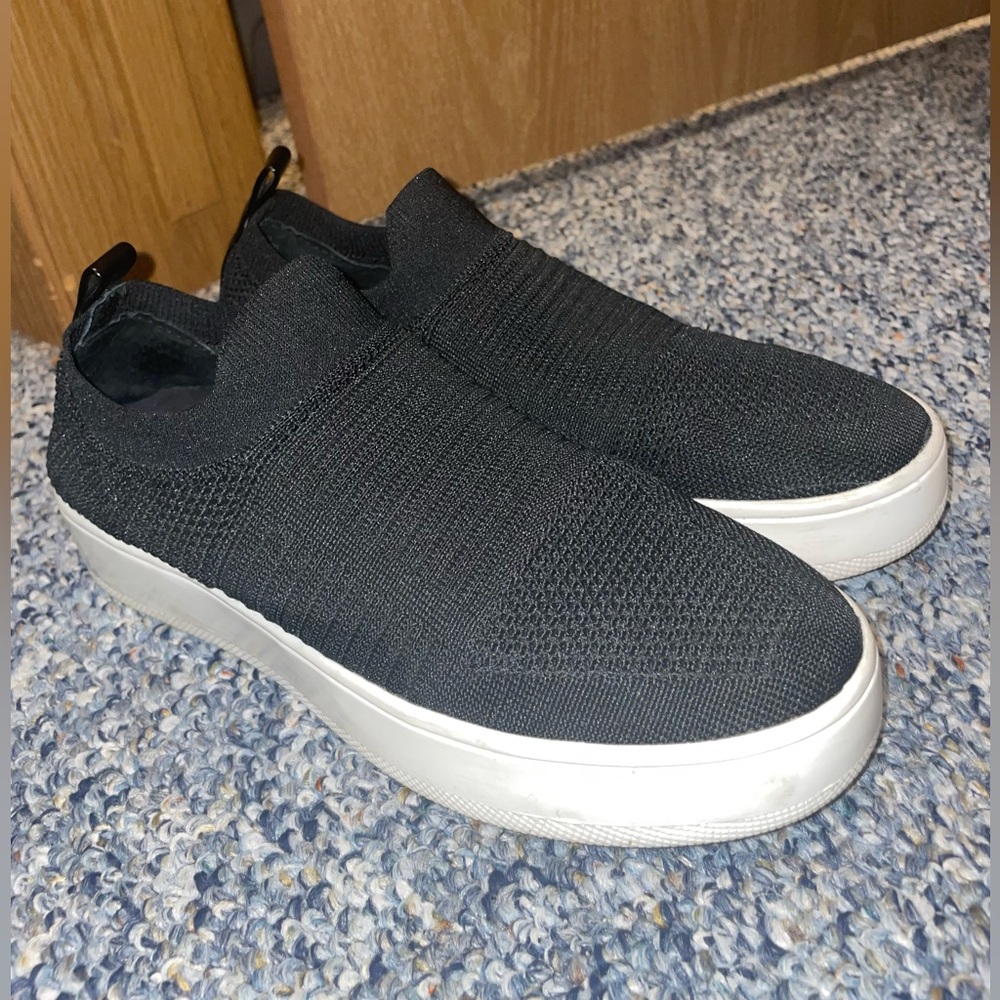 Women’s Black Slip-On Sneakers